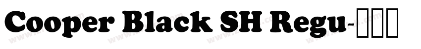 Cooper Black SH Regu字体转换